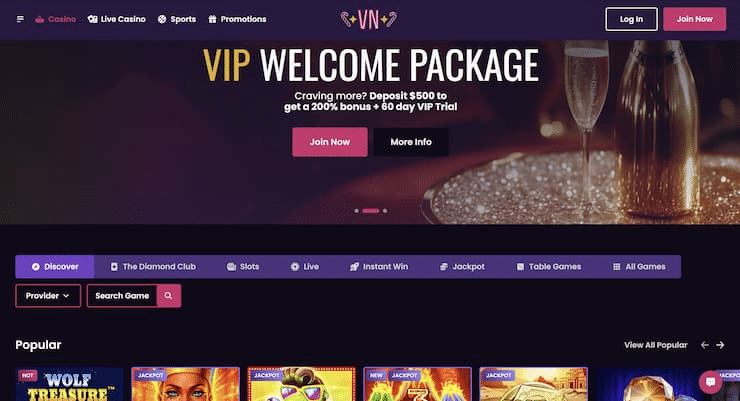 vegas now vip welcome package